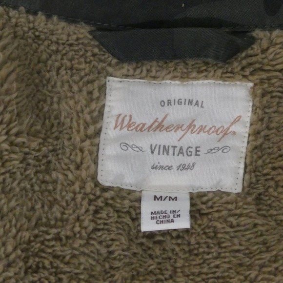 Weatherproof Vintage Camo Jacket Fleece Lined Men's Medium NWOT - Picture 7 of 13